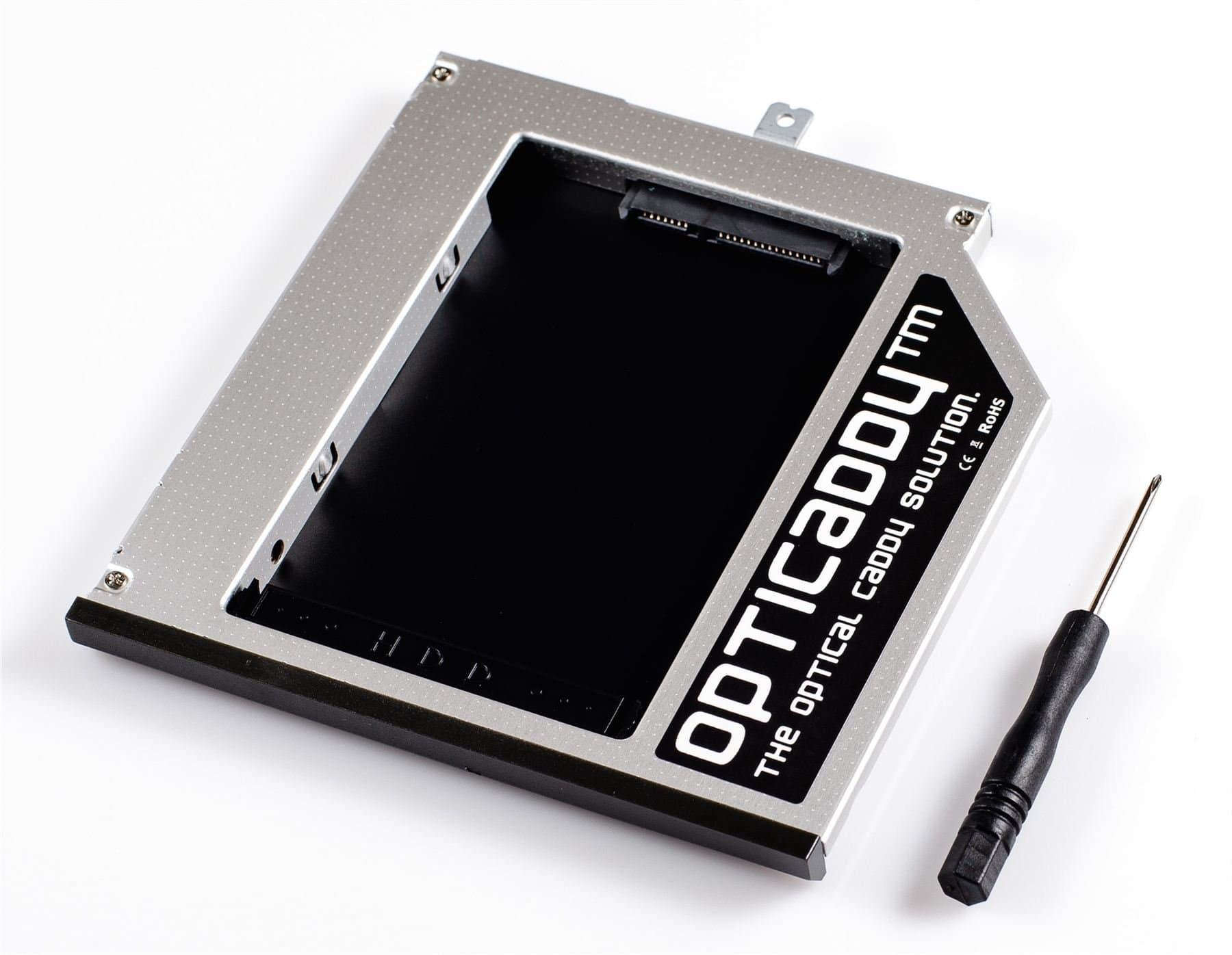 Opticaddy© SATA-3 HDD/SSD Caddy for Lenovo Thinkpad T440p, T540p, T540, W540, W541, W540p OptiSpeed Technology - replaces optical drive (original adapter)