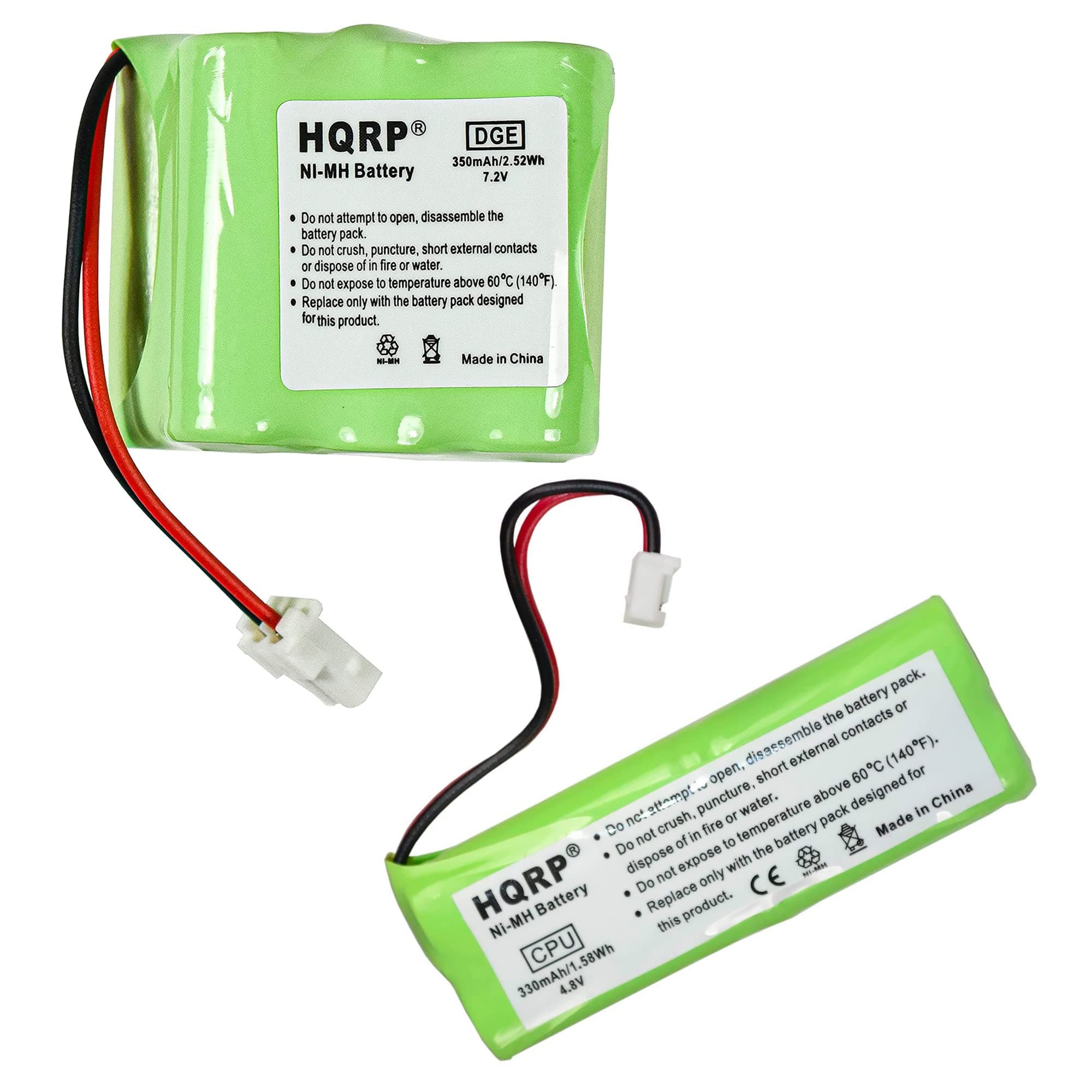 HQRP Battery Kit compatible with Dt-Systems EDT-100, EDT-102, EDT-200, EDT-202, EDT-300, EDT-302 Remote Controlled Dog Training Collar Receiver and Transmitter