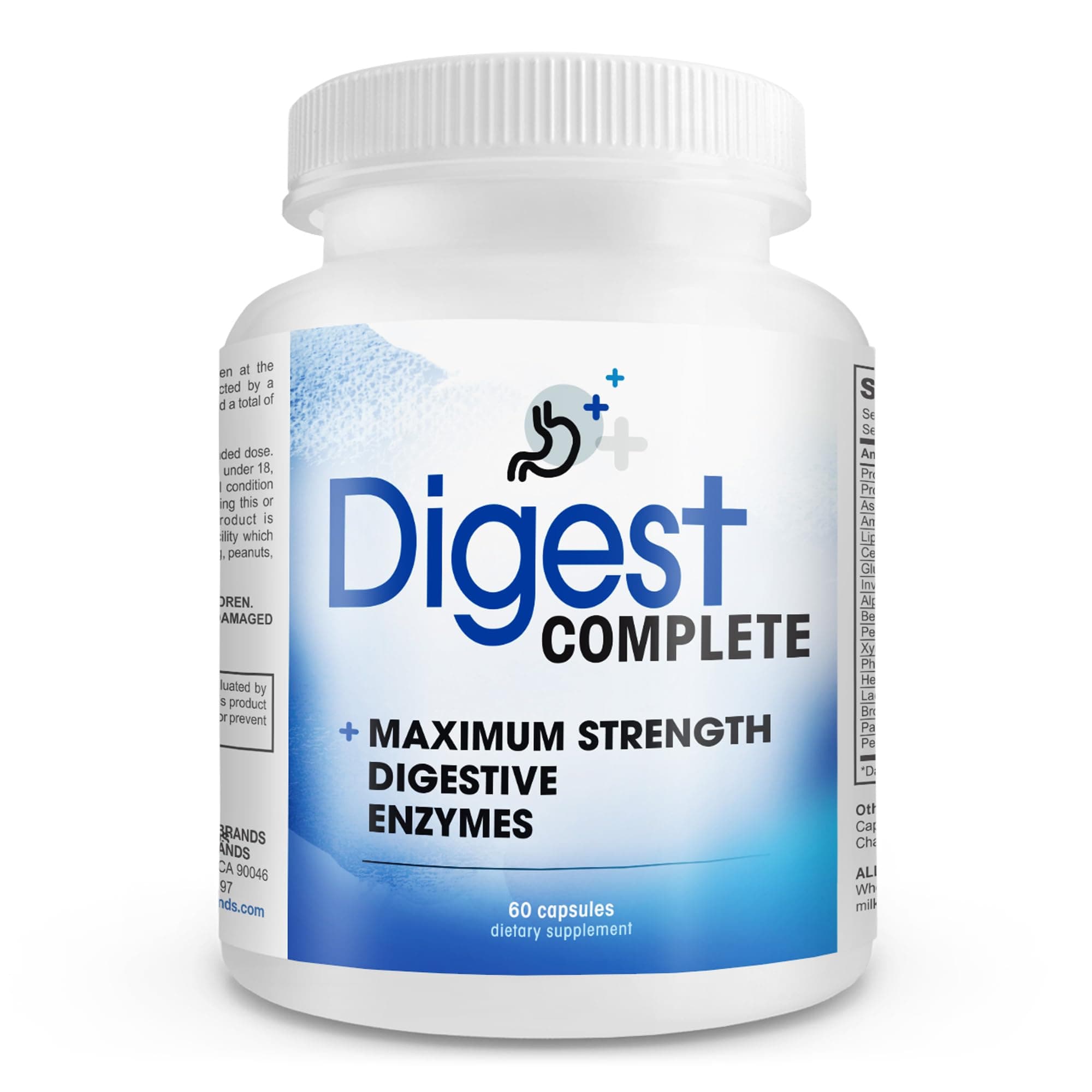 - Digest Complete 2-in-1 Probiotic Digestive Enzymes, 60 Capsules