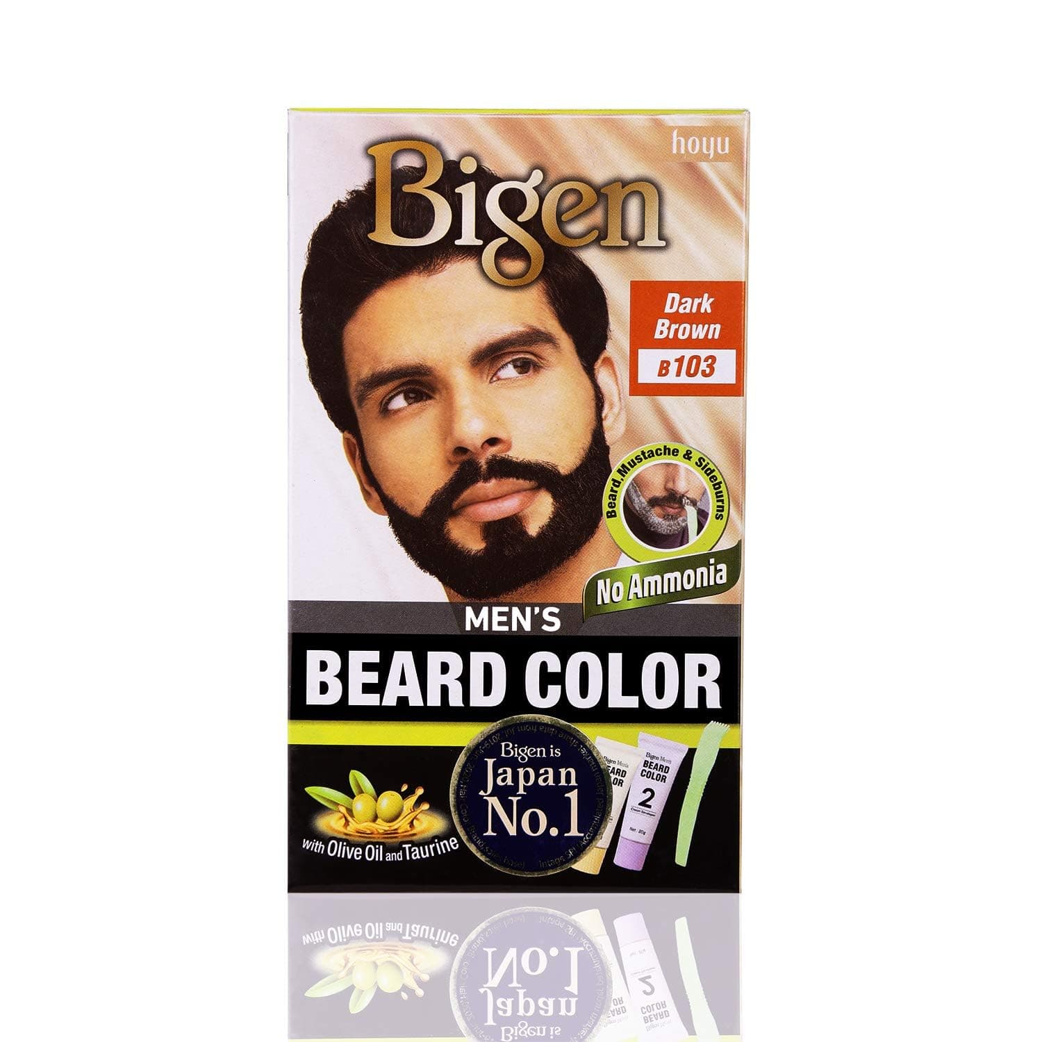 Men's Beard Colour | No Ammonia Formula with Aloe Extract & Olive Oil - 103 Dark Brown