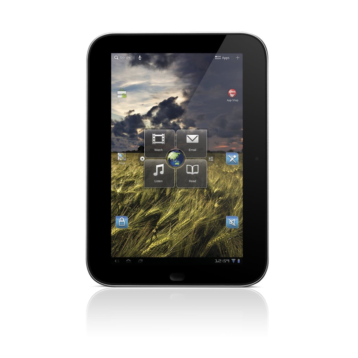 Lenovo IdeaPad K1 10.1 inch Tablet (NVIDIA TEGRA 2, 1Gb RAM, 32Gb Storage, WLAN, Android 3.1) - Black