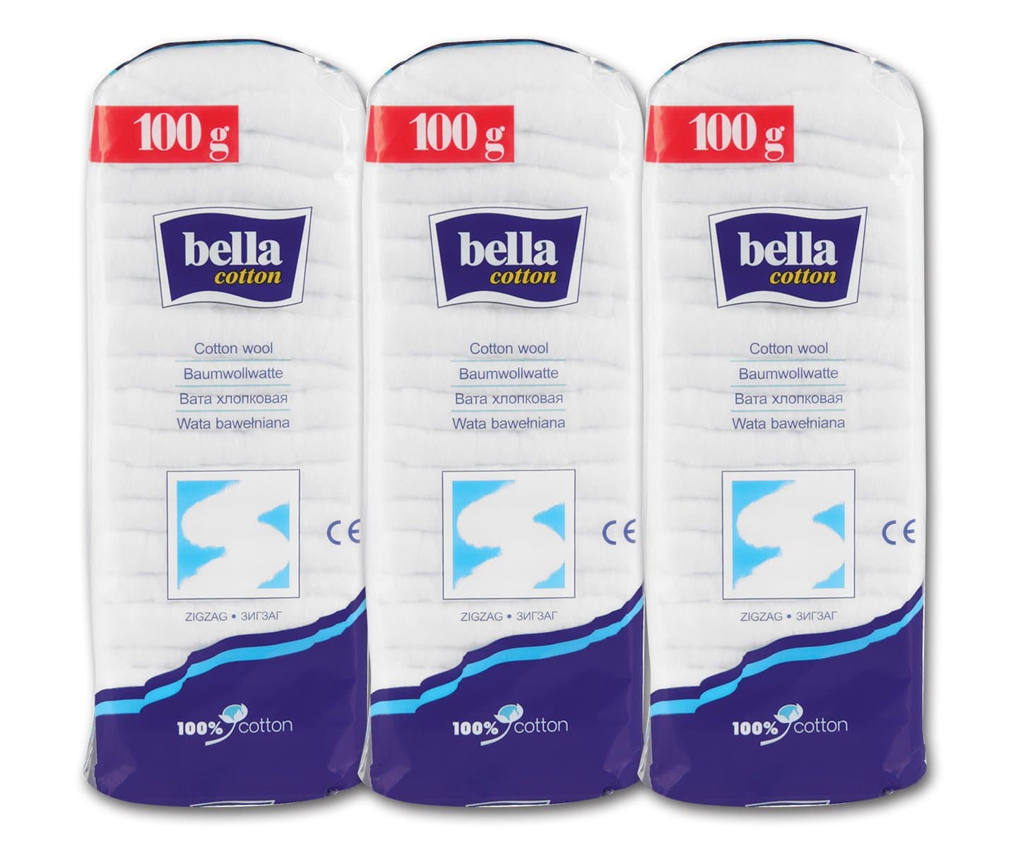 BellaCotton Wool - 100 g (Pack of 3)