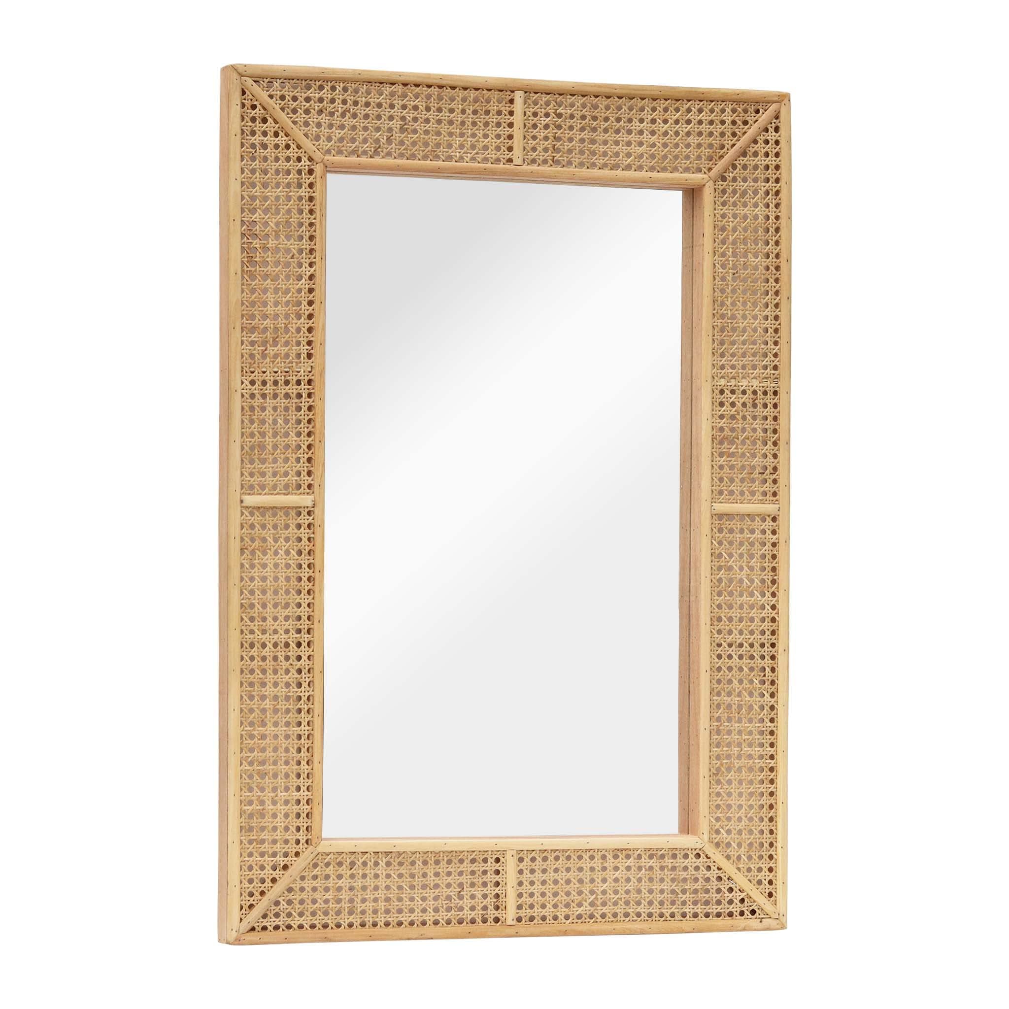 Boho Rattan Mirror