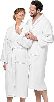 Kaufman Velour Shawl Collar Robes | Personalized & Monogramed | Unisex 100% Cotton Bathrobes for Men & Women, Luxury Hotel