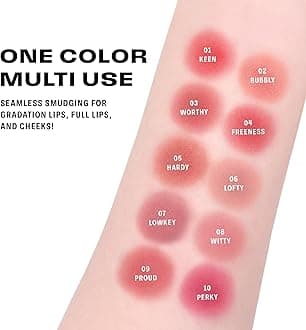 BRAYE LIPSLEEK BLUR | Blush for Cheeks & Lips, Korean Makeup Blush, Cool Lip and Cheek Balm, Vegan Cream, Lightweight w/Blendable & Buildable Makeup, Natural Look 05 HARDY 0.08oz