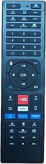 EYESAFE Universal Source Remote Compatible for Adsun/Bush/VK/KUWAI/Marcoplus+/Diasun/Weston/Dalmia/Benchmark/Refab/YouTube/Techon/Lamex/Okie/Dynora/InnoQ/eirtech/LR etc All Smart tv Remote