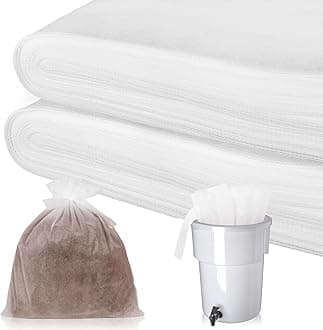 100 Piese Cold Brew Coffee Filters with Drawstring, 20" X 20" Commercial Cold Brew Bags for Commercial Model Cold Brew Coffee Makers and 5 Gallon Commercial Systems, Brew Up To 5 LBS Coffee