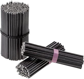 Danilovo Thin Taper Beeswax Candles - Honey-Scented, Decorative Candles Ideal for Birthday Decoration or Church Prayers - Black Drip Free, Tall & Smokeless Pack of 150 pcs, 8.1 x 0.26 inch