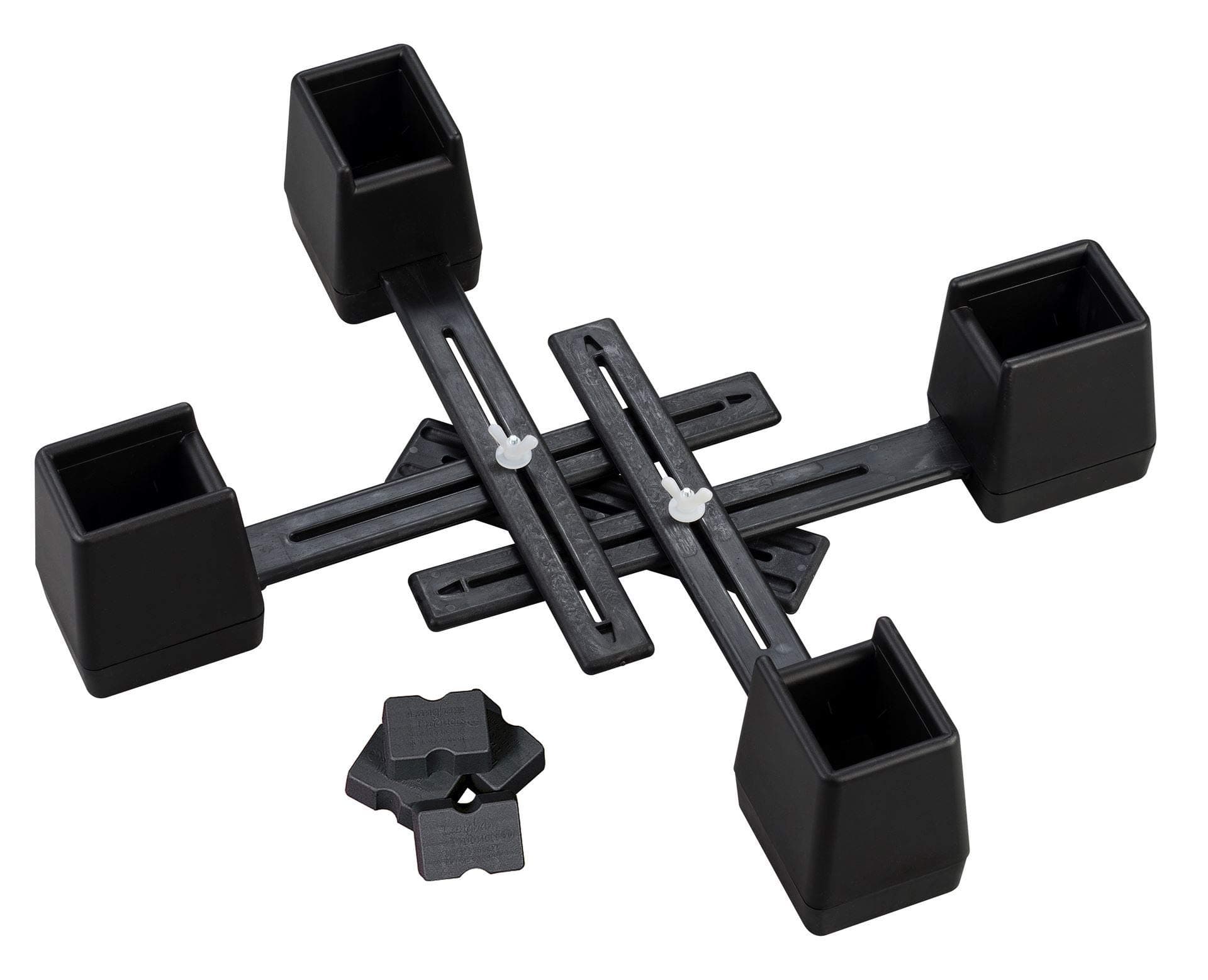 Aidapt Adjustable Height Linked Chair Height Raiser for Use with Chair Legs