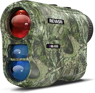 REVASRI Hunting Laser Rangefinder with Rechargeable Battery 1000 Yards Hunting Range Finder with Target Acquisition Technology Easy-to-Use Clear Accurate Rangefinders for Hunters