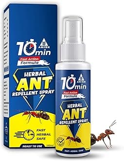 Amish Ant Repellent Spray 100ml for Home & Kitchen | Herbal Organic Indoor Outdoor | Pet Safe, Safe for Dogs | Eco Friendly Remover for Home, Plants | 10 Minutes Formula| Repellent Spray