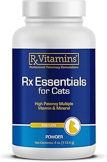 Essentials for Cats - Daily Immune Support and Overall Health - Featuring Taurine, Vitamin B12, & Milk Thistle - Cat Multivitamin and Multimineral Powder with Spirulina and Vitamin B - 4oz
