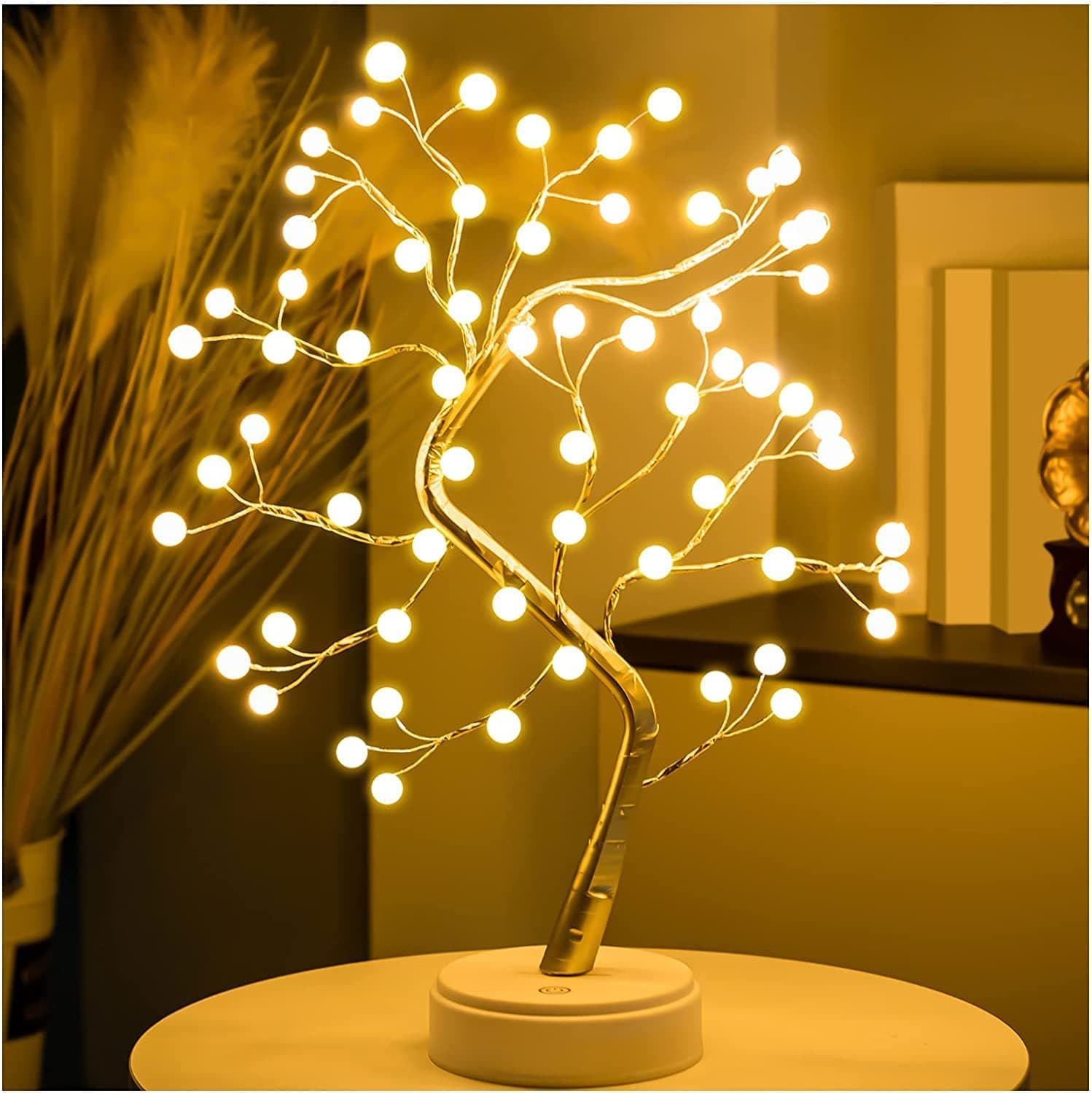 Decorative LED Tree Lamp Table top,Fairy Lights Spirit Tree, Bonsai Tree Light, Decoration for Room,Wedding,Bedroom,Gifts (36 LED Pearl)