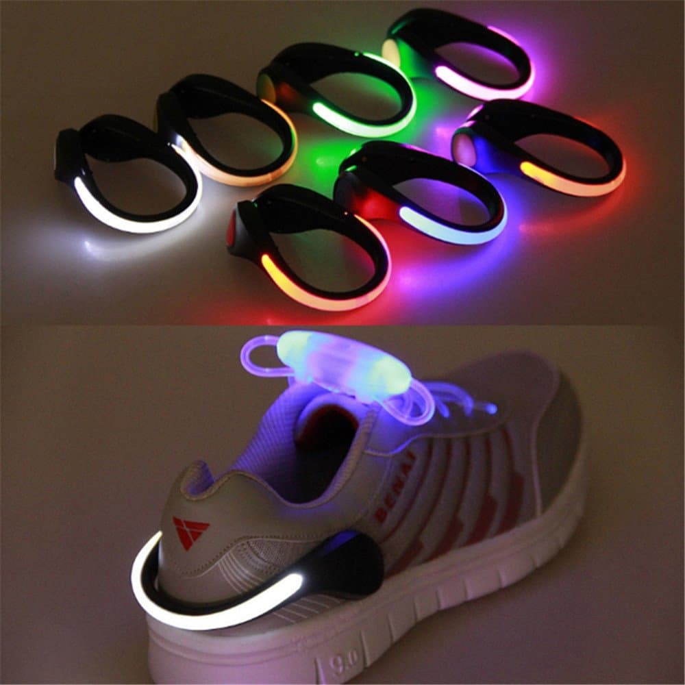 LED Luminous Shoe Clip Light Night Safety Warning LED Bright Flash Light for Shoes Protector