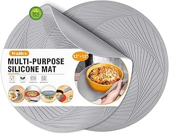 2pcs 12" Grey Microwave Mats