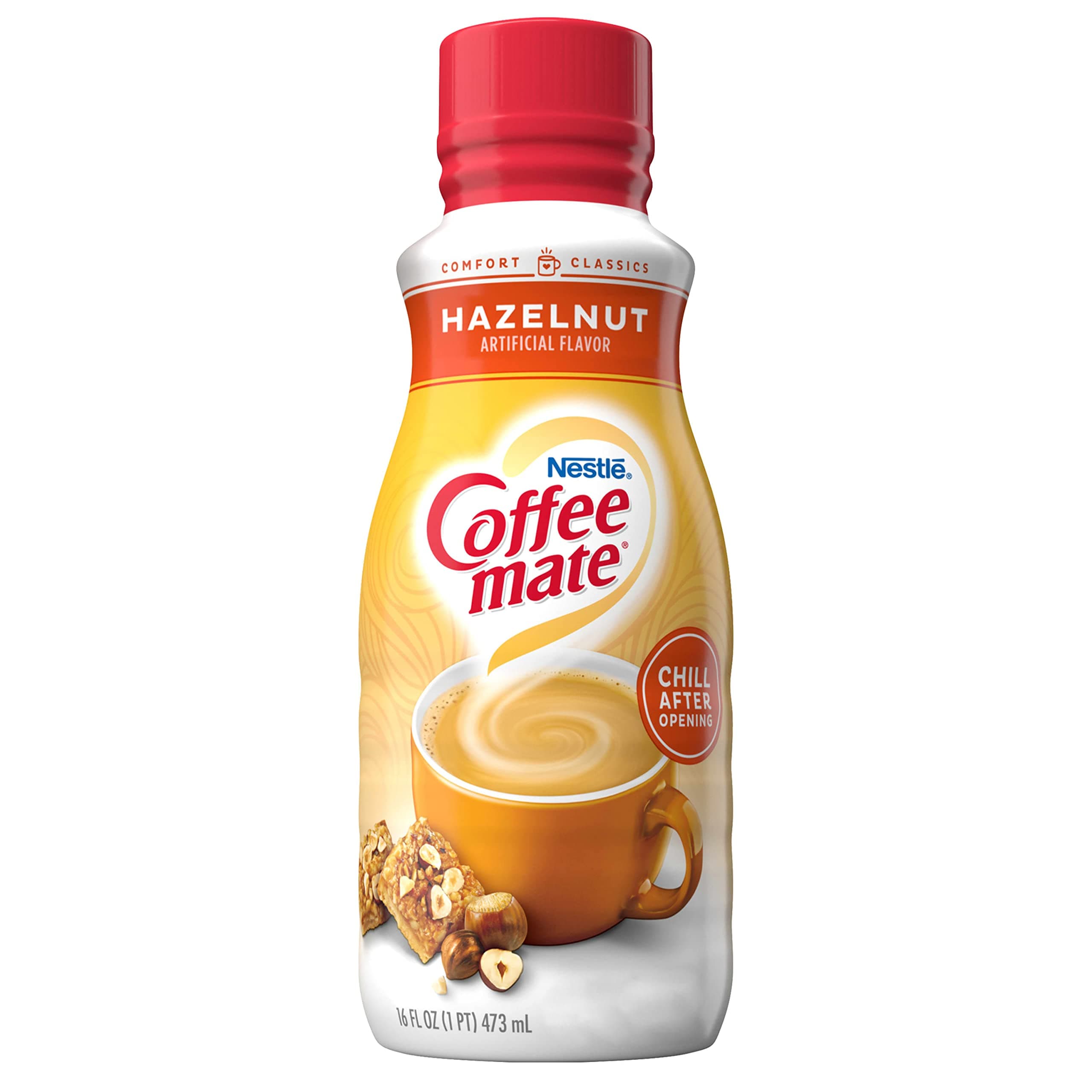 Nestle Coffee Mate Hazelnut Liquid Coffee Creamer, 16 FL OZ