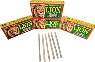 GNR Slate Pencils Natural Lime Stone Chalk Pencil-100 Pieces (5 Packets)