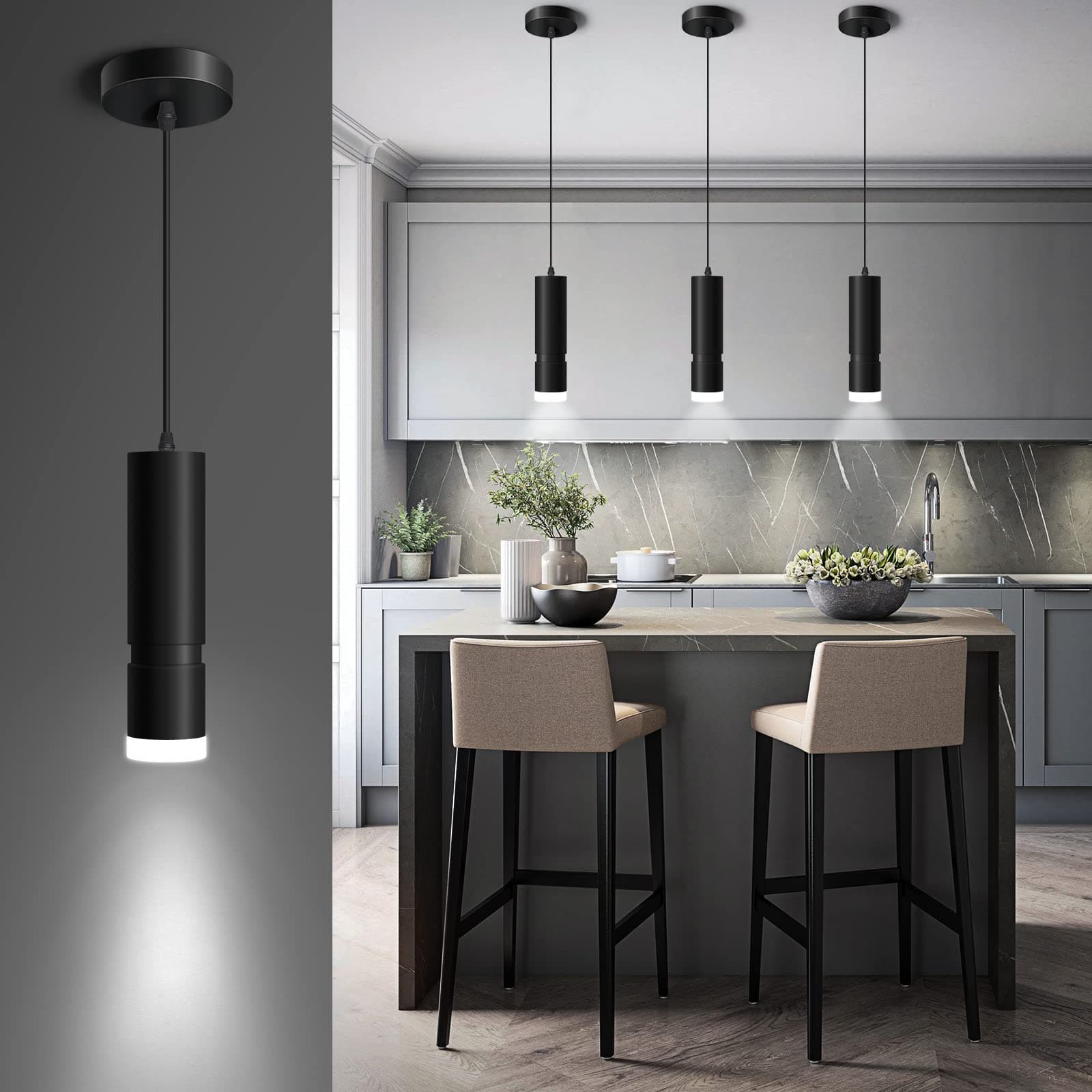 OKELI Unique Black Pendant Lights