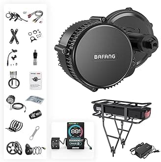 Bafang 750W 500W 1000W Mid Drive Kit with Battery(Optional) :Bafang BBS HD Ebike Conversion Kit with Display,48V/52V 8Fun Electric Bike Conversion Kit for Moutain Road Bike