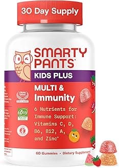 SmartyPants Kids Multivitamin & Immunity Gummies: Vitamins C, D, B6, B12, A, ...