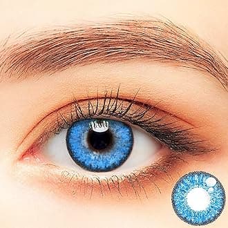 Colored Contact Organizer Case Storage with Set, Bseries Brilliant Blue