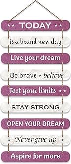 Artvibes Decorative Positive Quote Printed Wooden Wall Hanging for Home Decor Items | Gifts | Living Room | Office | Wall Art For Hall | Modern Wall Decoration Accessories for Decoration (WH_9309N)