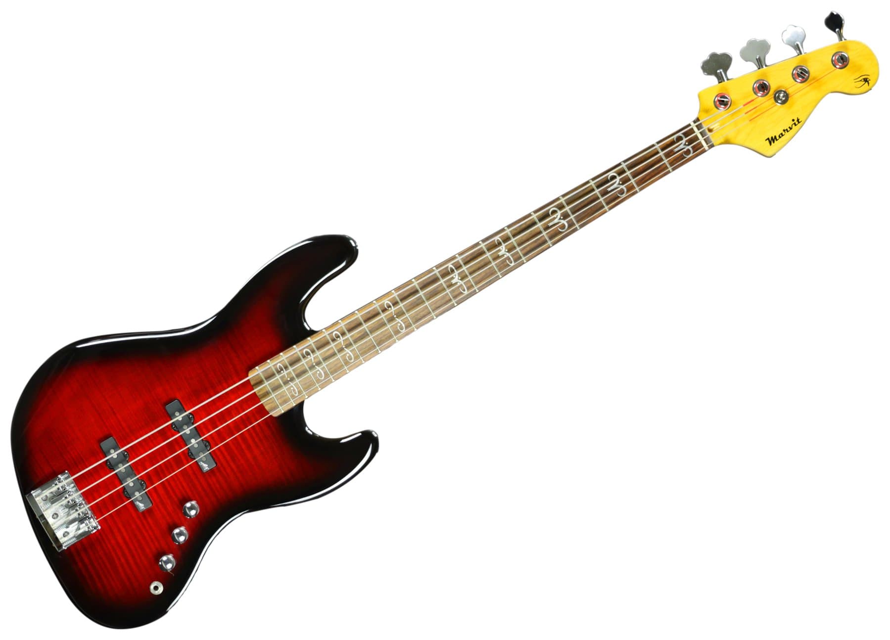 Marvit J-ra Electric Bass Guitar - Red