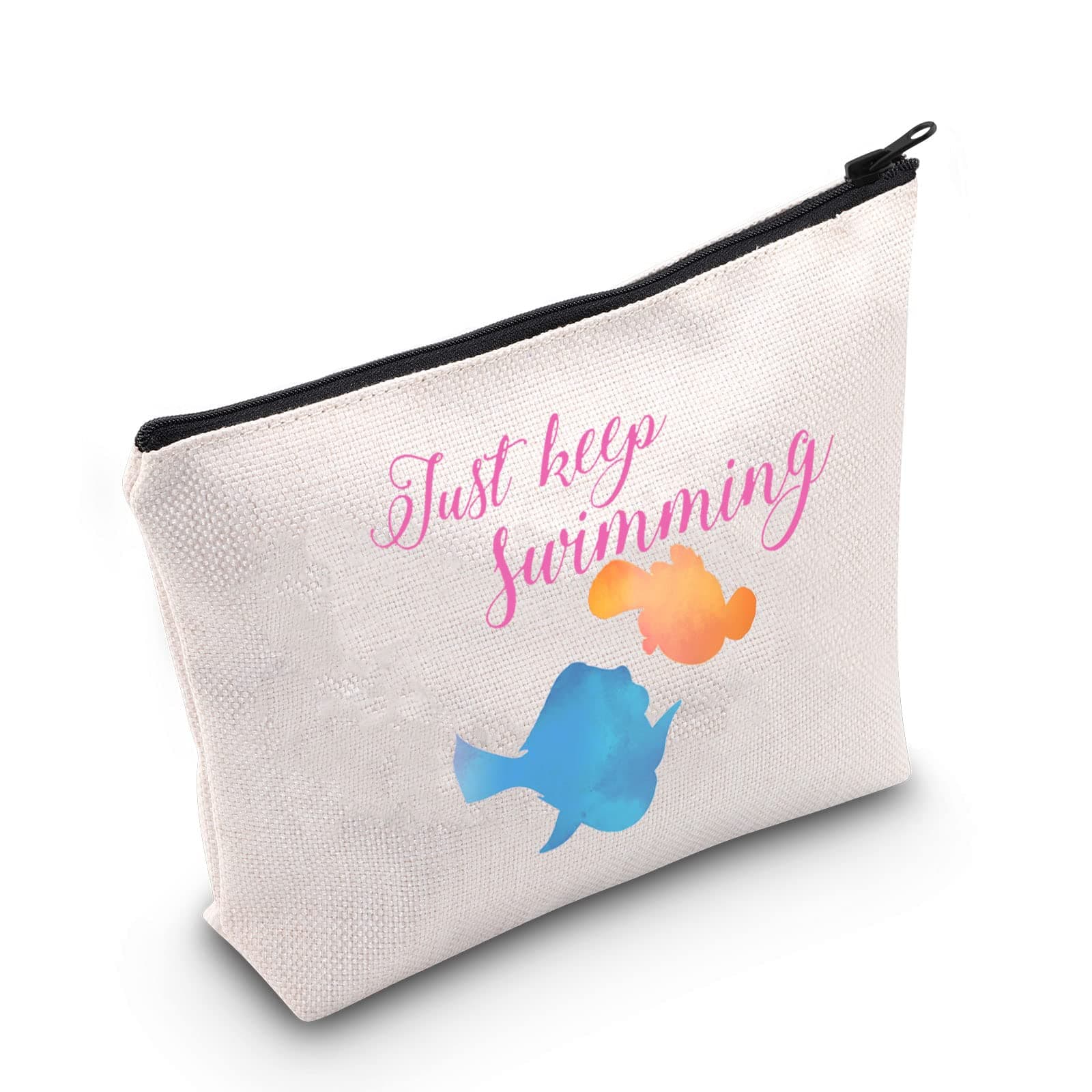 TSOTMO Nemo Dory Movie Merchandise Gift Nemo And Dory Fish Gift Animal Ocean Gift Fishing Gifts Just keep Swimming Cosmetic Bag For Cartoon Lovers, Swimming