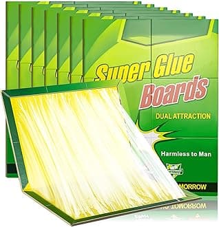 – Pest Sticky Pads Trap,Multi-Use Pest Trap Boards, 8 Packs Pest Sticky Boards,Large Extra Strong Sticky Trap for Multiple Insects in Indoor Outdoor Home Kitchen Garden Garage