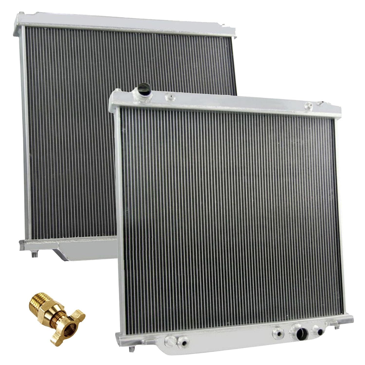 2 Row Core All Aluminum Radiator for 1999-2005 00 01 02 03 04 Ford F-250 F-350 F-450 F-550 Super Duty Excursion, 6.8L 7.3L