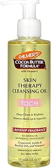 Palmer's Cocoa Butter Formula Skin Therapy Cleansing Oil Face|Natural Rosehip,Grapeseed,Jojoba Oil & Vitamin E|Deep Cleans & Brightens Remove Make-Up & Impurities|All Skin Types-190ml