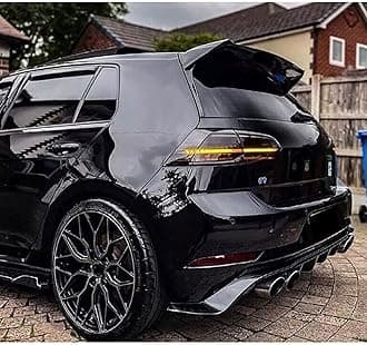 Car Rear Trunk Spoilers for VW Golf 7 7.5 GTI R JQR-K 2014-2018, Automotive Rear Lip Spoiler Improves Aerodynamics and Sporty Appearance