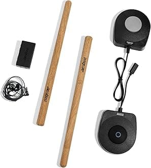 PocketDrum2 MAX Electronic Drum Kit (2024 Version), Air Batons & Pedals, Play Drums Anywhere Anytime, 8 Sounds and USB Midi (Headphones Included)