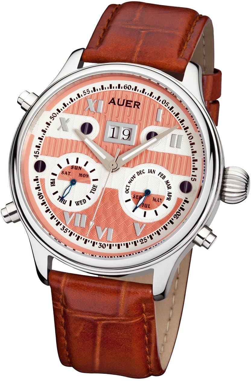 AUER Classic Collection BA-513-RSBrL Automatic Mens Watch Classic & Simple