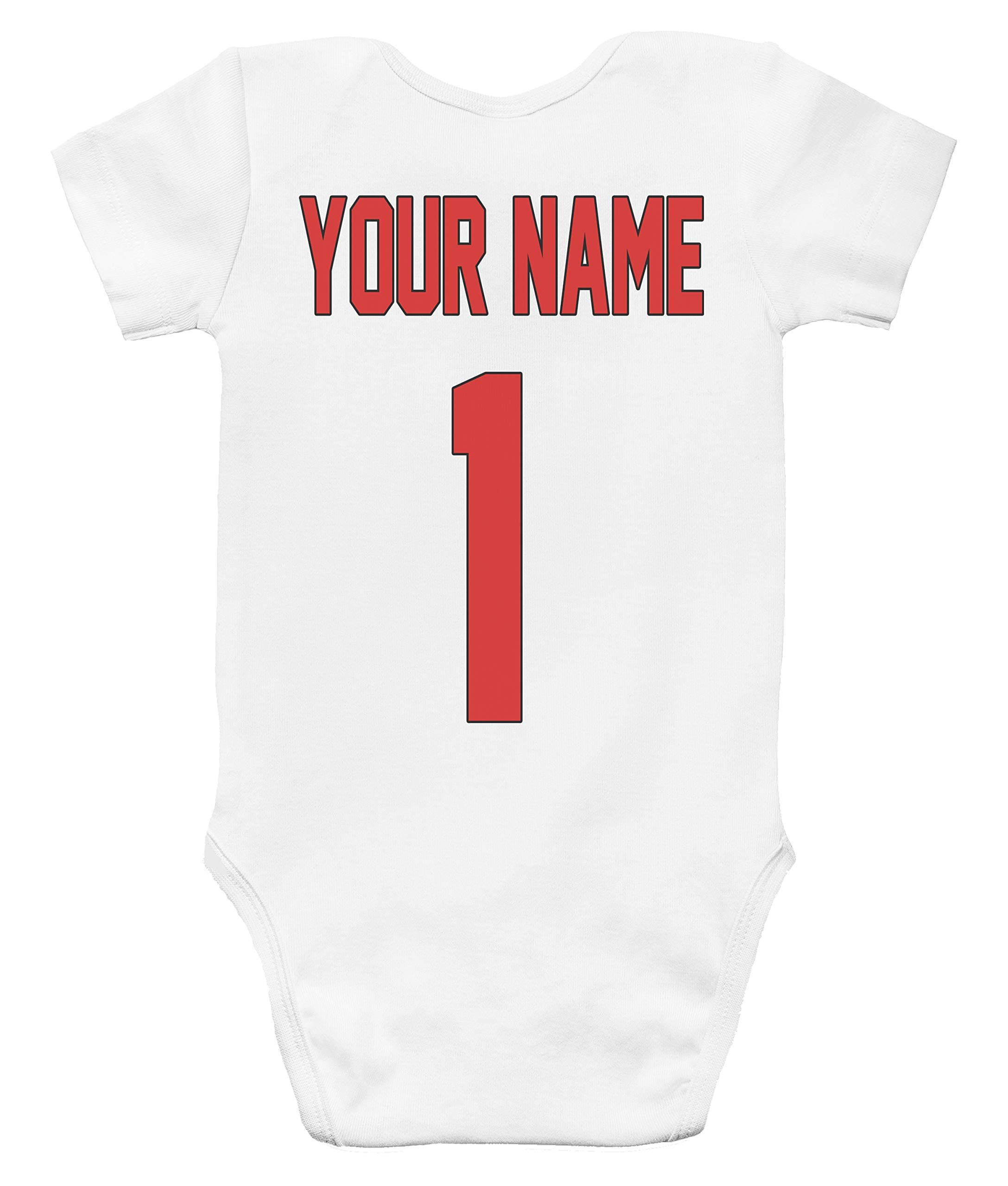 Rapunzie Baby Bodysuit - Baseball Custom Personalized Double Sided Jersey Name and Number