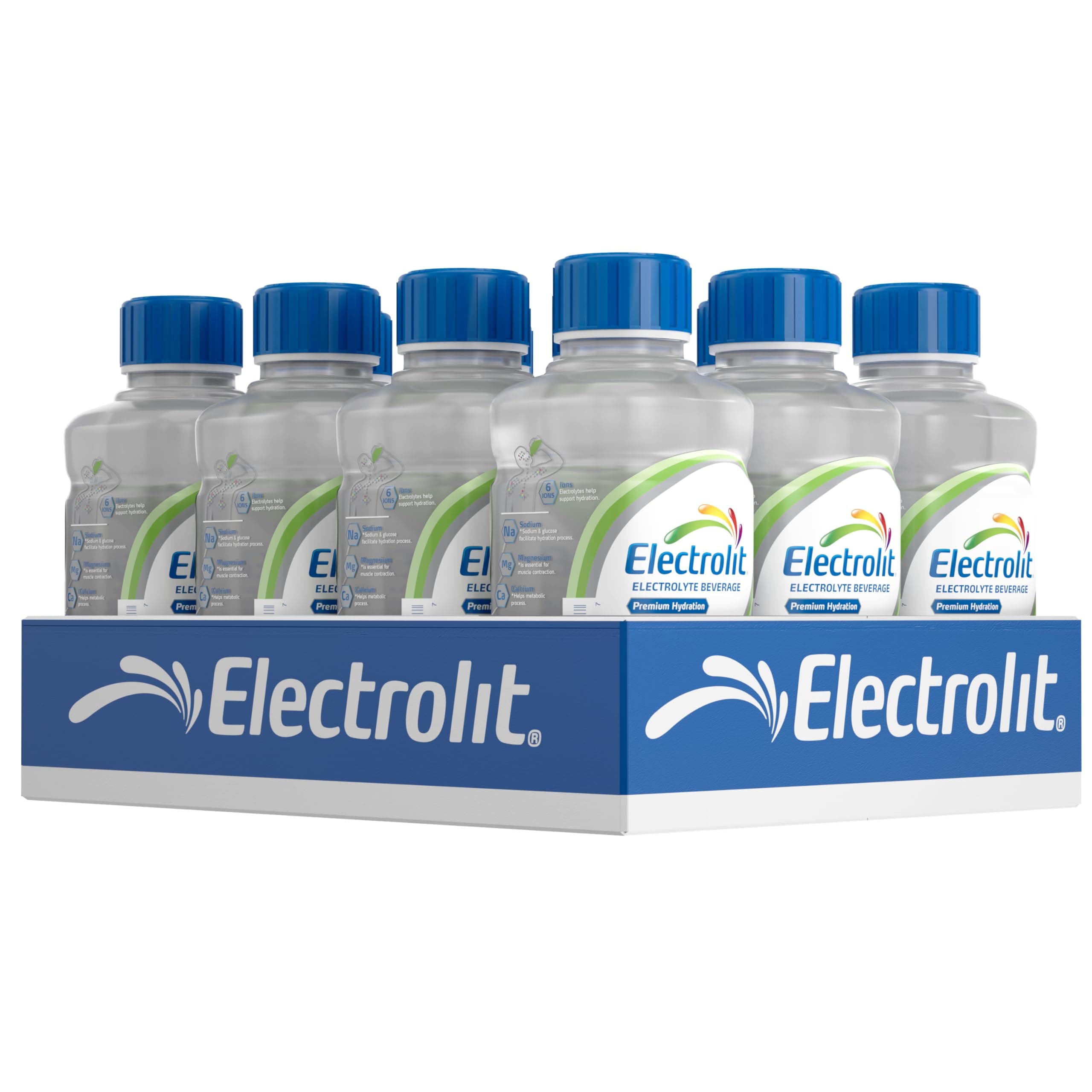 Electrolit, Electrolyte Beverage, Coconut, 21 Fl Oz bottle (Pack of 12)