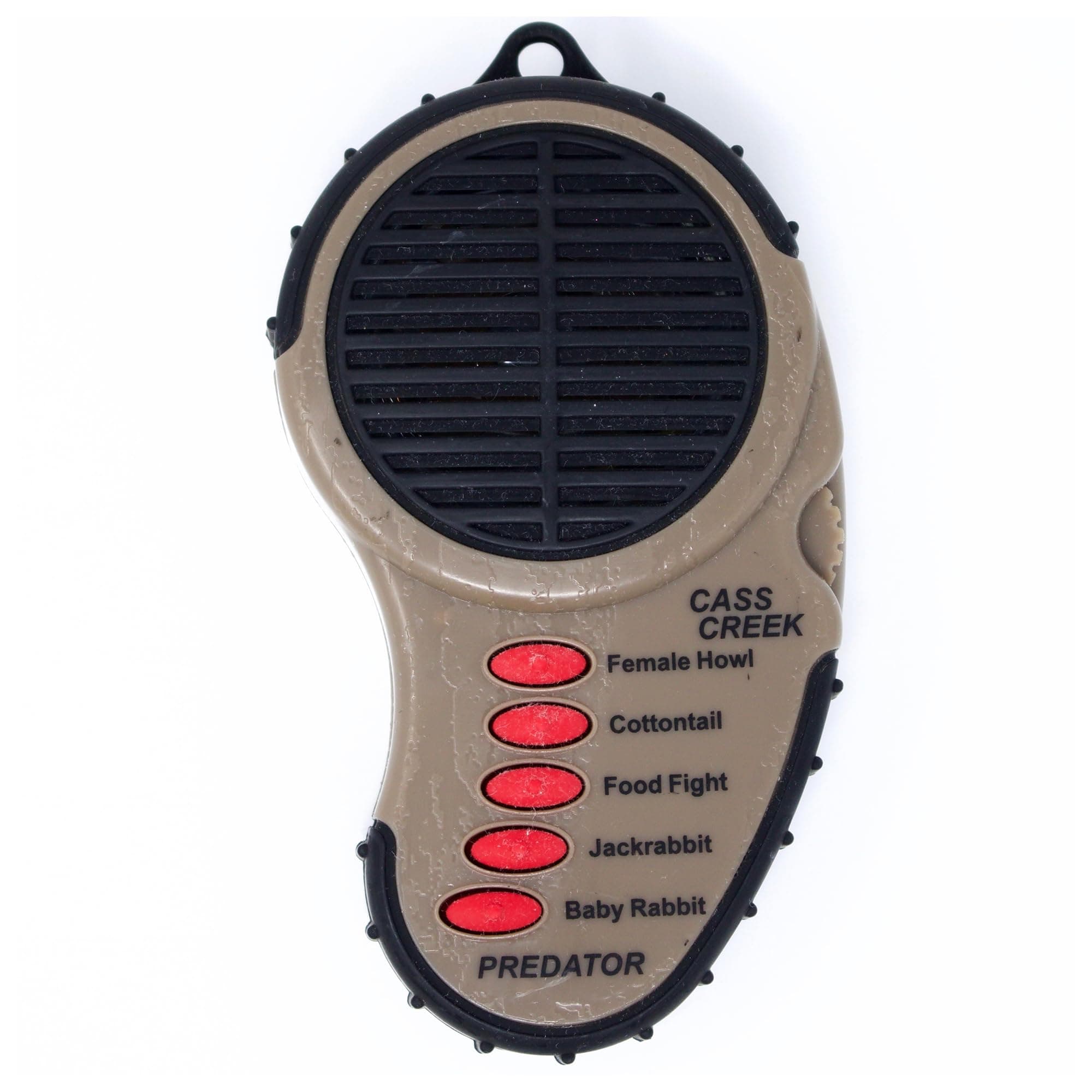 Cass Creek Ergo Predator Call, Handheld Electronic Game Call, CC010, Compact Design, 5 Calls In 1, Coyote Call, Expert Calls for Everyone, Brown, Black