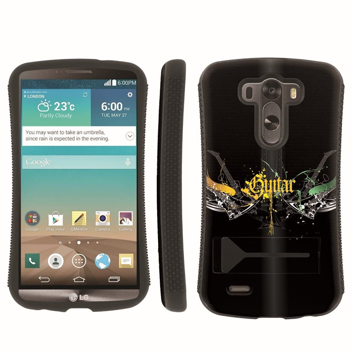 [ArmorXtreme] Hybrid ShockProof Armor KickStand Case (Guitar Wing) for LG G3