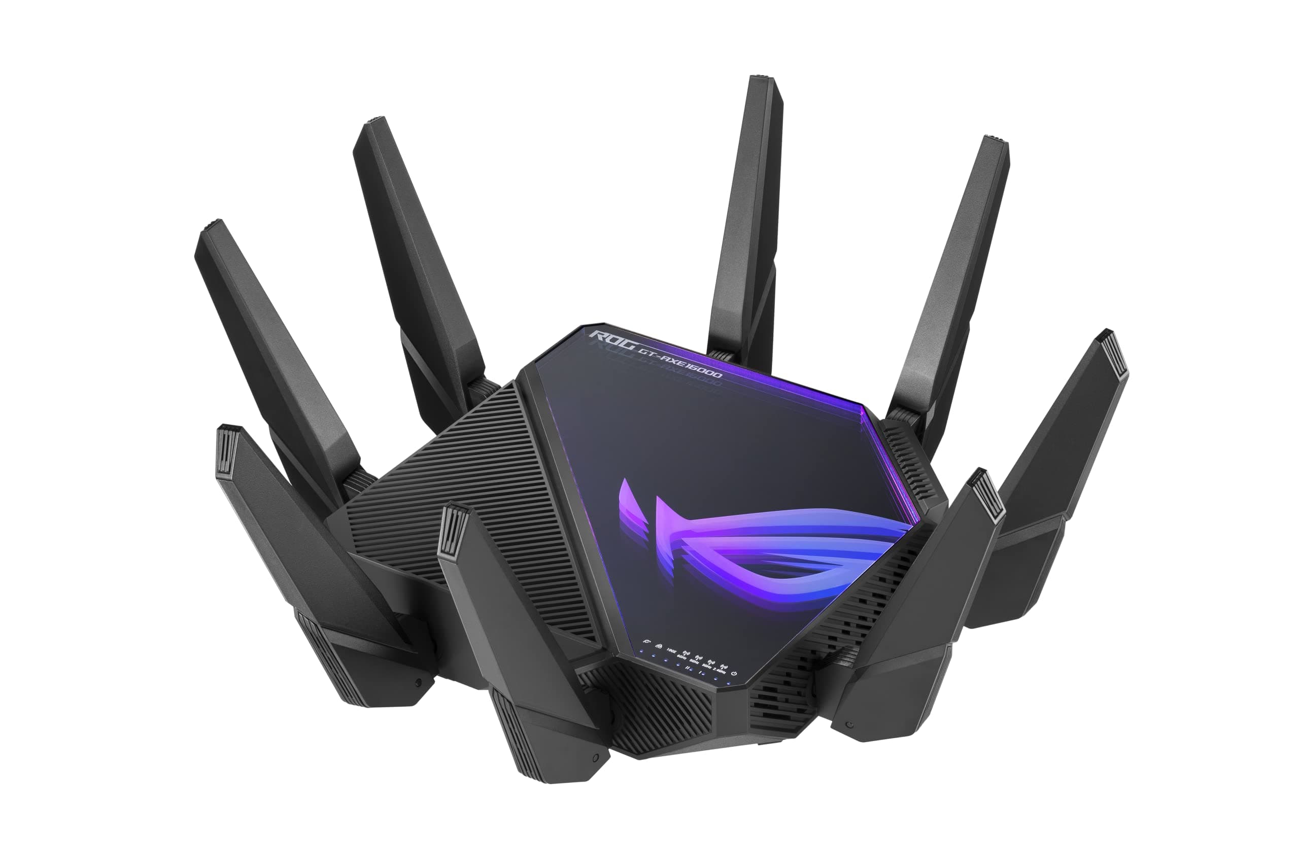 ASUS ROG Rapture GT-AXE16000 Quad-Band WiFi 6E Extendable Gaming Router, 6GHz Band, Dual 10G Ports, 2.5G WAN Port, RangeBoost