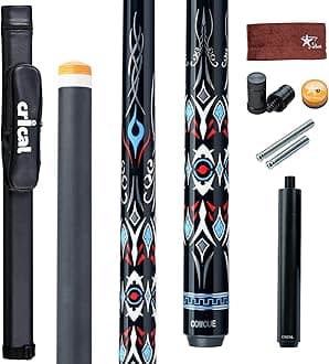 CRICAL Carbon Fiber Pool Cue COWCUE Series Low Deflection Billiards Cue Stick...