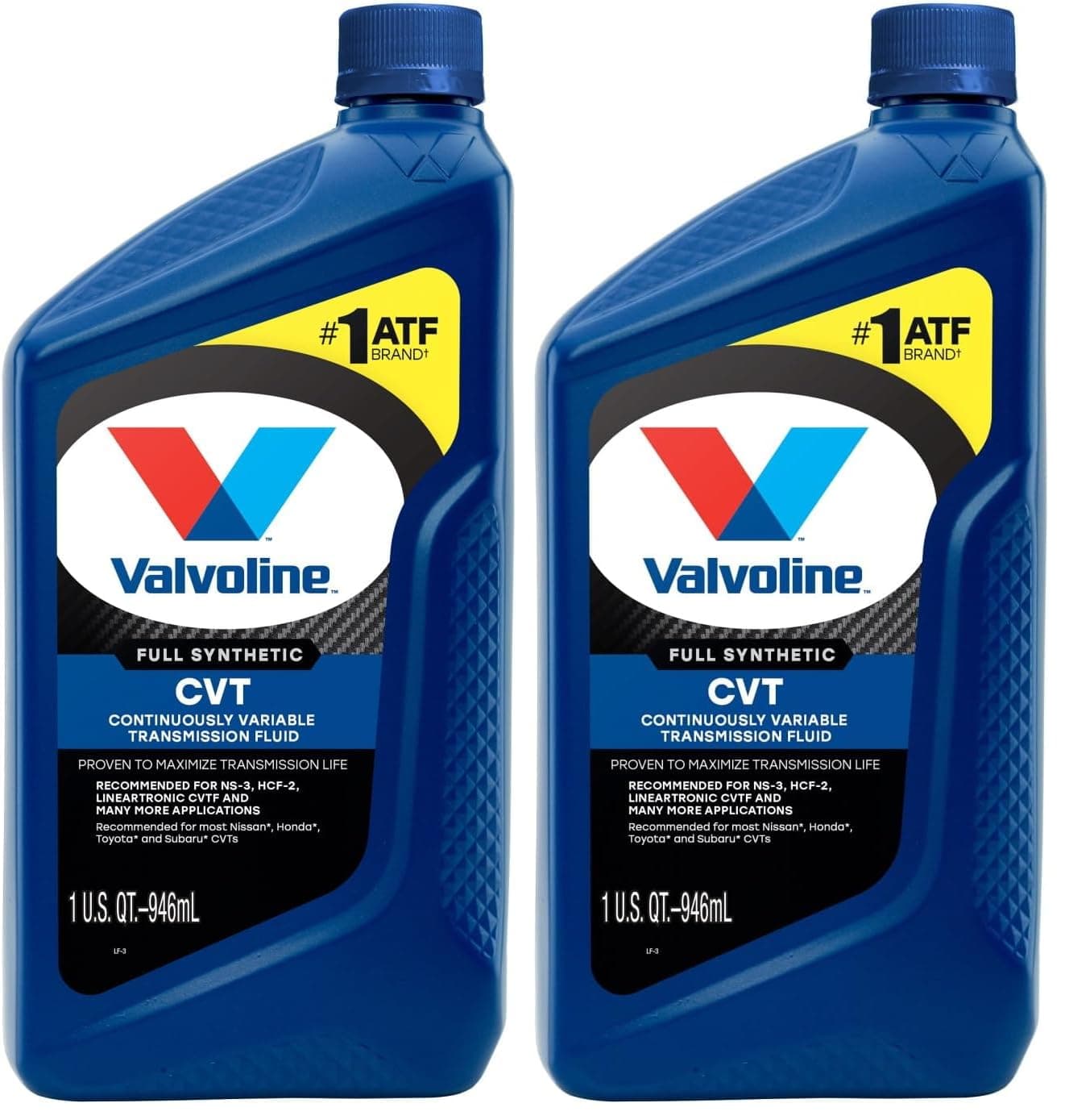 Valvoline CVT Full Synthetic Continuously Variable Transmission Fluid 1 QT (Pack of 2)