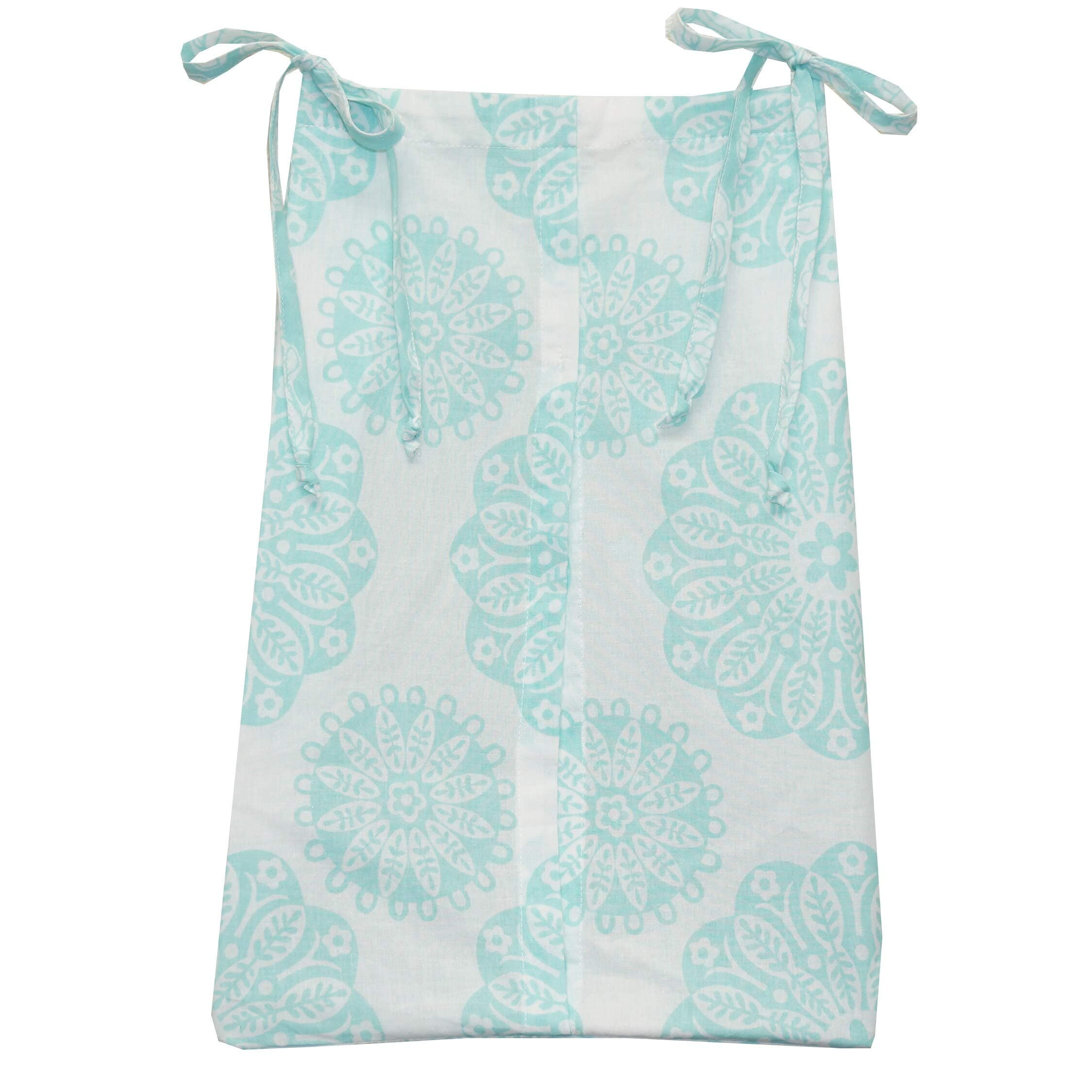 Cotton Tale Designs Diaper Stacker, Sweet & Simple Aqua Blue