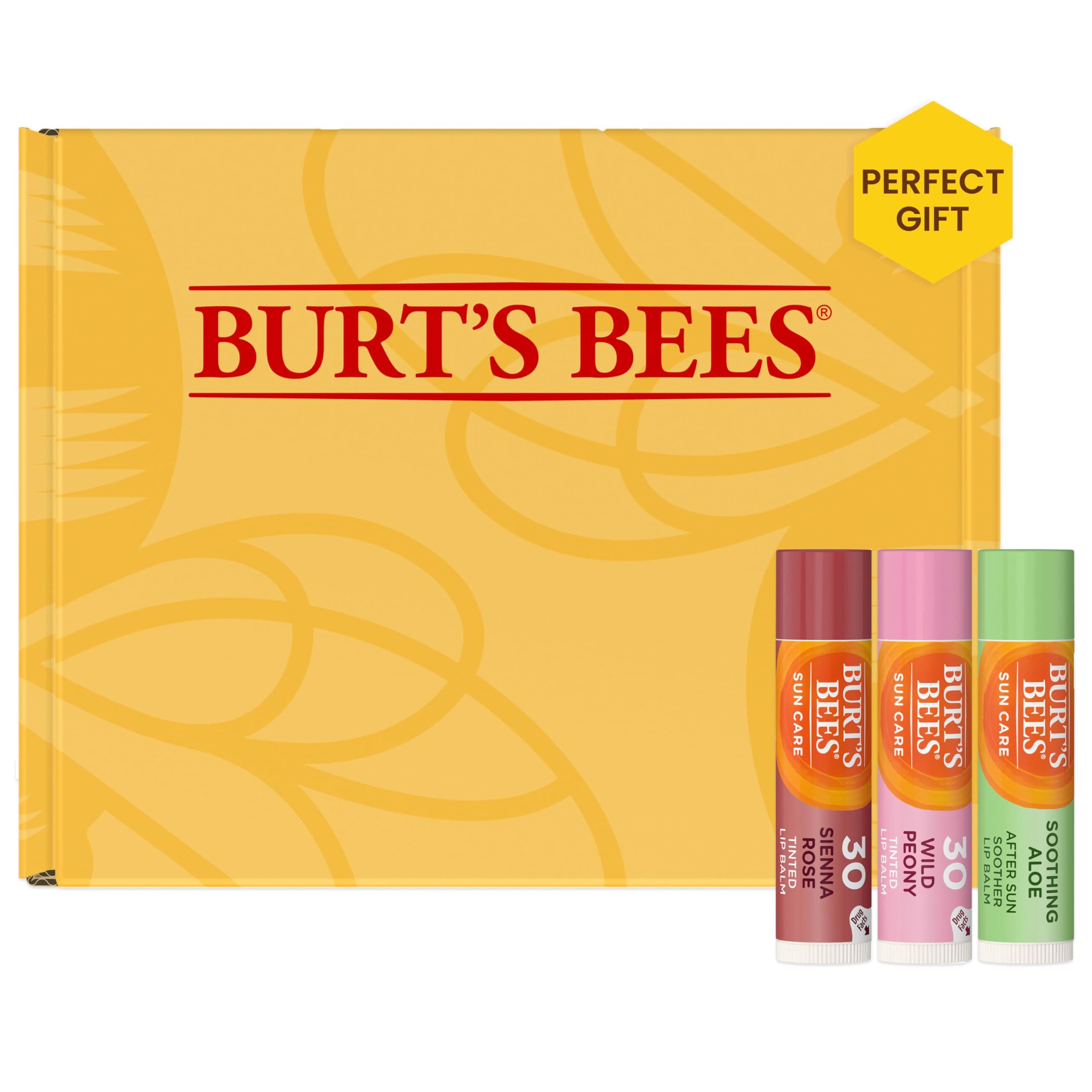 Easter Basket Stuffers, Sun Care Lip Balm Pack, SPF 30 Tinted Lip Balm, Water-Resistant Moisturizer, Wild Peony, Sienna Rose, 3 Tubes, 0.15 oz.