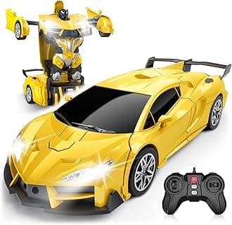 - Transform Remote Control Car, RC Cars for Boys Age 3-5 6-8, One-Button Transform Toy Cars, 2.4GHz, 360° Spin, 1:16 Scale, Flashing Headlight,3-8 Year Old Grandkids Christmas Birthday Gifts