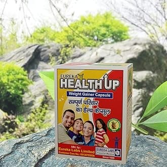 Eureka Labs Health Up Weight Gainer Capsules, 60 Capsules Pack of 2, Vegetarian, Unflavoured