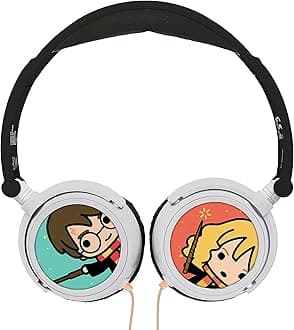 Lexibook Harry Potter Stereo Headphone Safe Volume Foldable and Adjustable White/gold HP015HP
