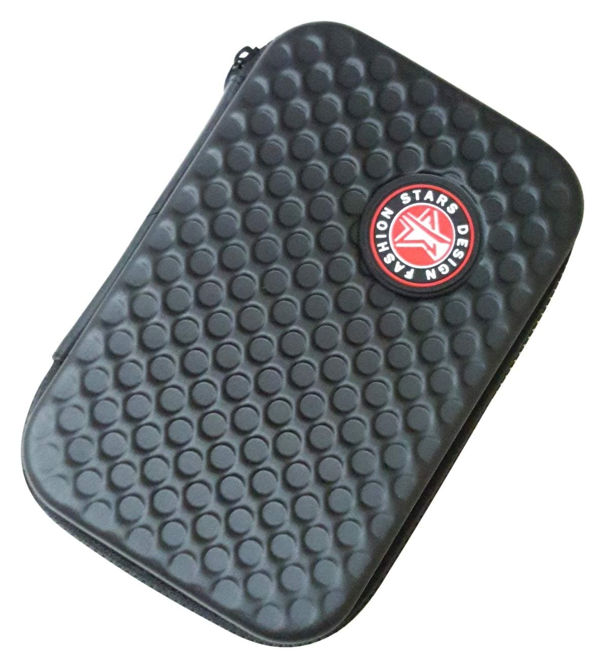 Wise Guys Dot Pattern Trendy Zipper Big Spacious Travelling / Pencil Pouch Box / Multipurpose Organizer Case Latest Design for Boys (Black)