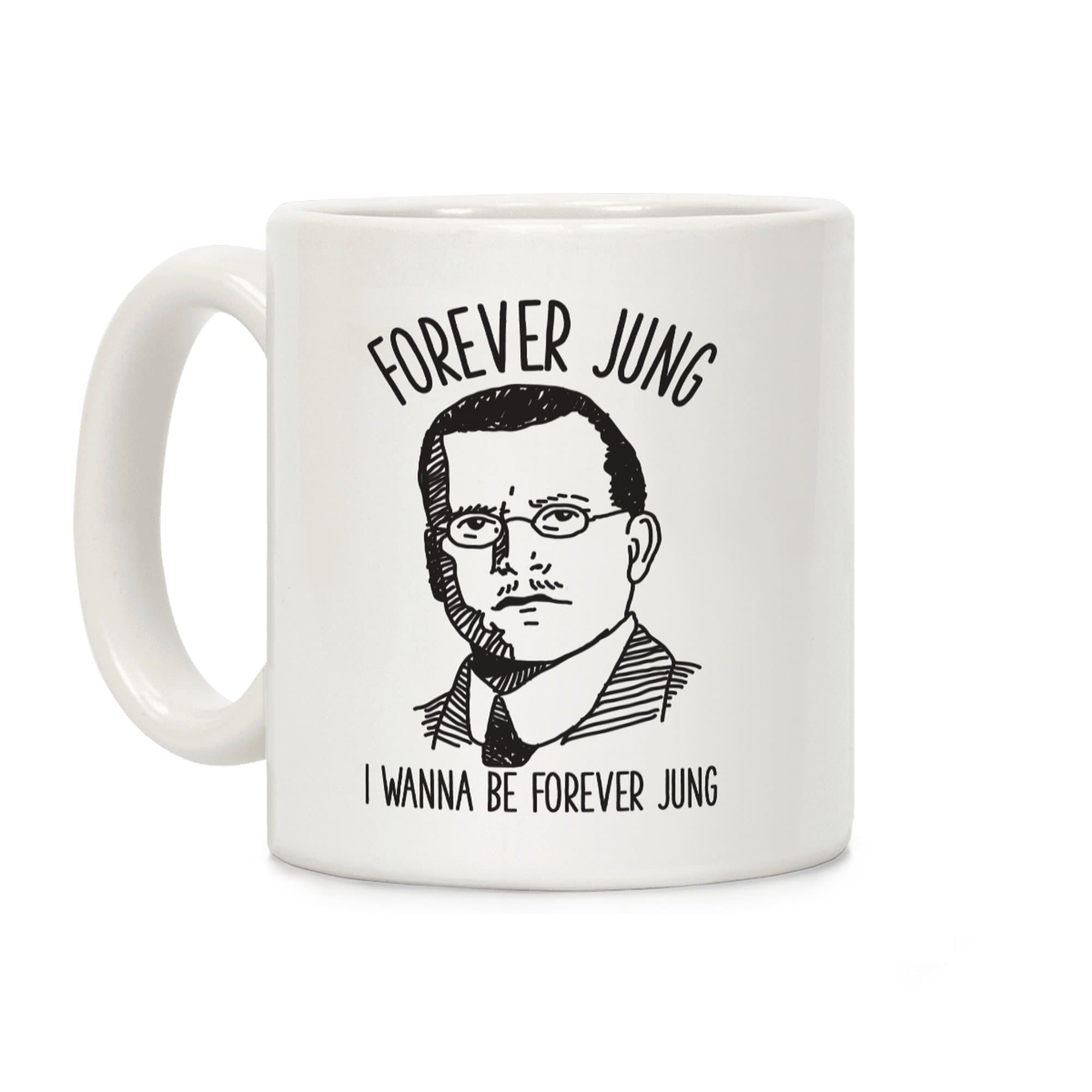 LookHUMANForever Jung White 11 Ounce Ceramic Coffee Mug