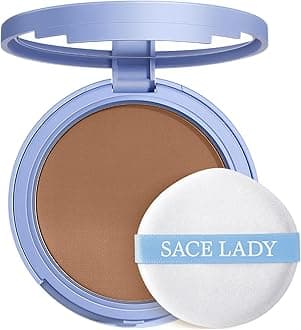 SACE LADY Face Powder Waterproof Sets Makeup, Controls Shine, Smooth Fine Lines for Flawless Lightweight Finish, Long Lasting Matte Compact Setting Powder Cosmetics Cruelty-free, 0.35oz