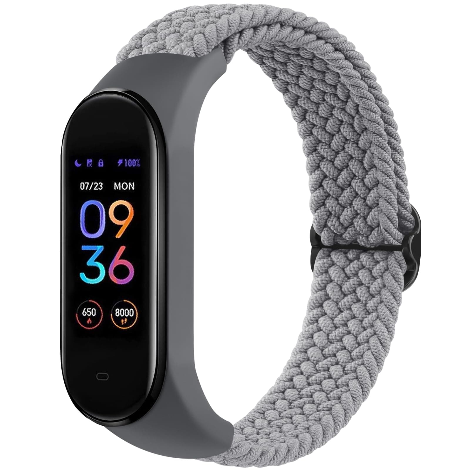 Elastic Bands for Amazfit Band 5 Replacement Strap Women Men, Soft Braided Nylon Solo Sport Strap Bracelet Wristband Compatible with Amazfit Band 5 Accessories